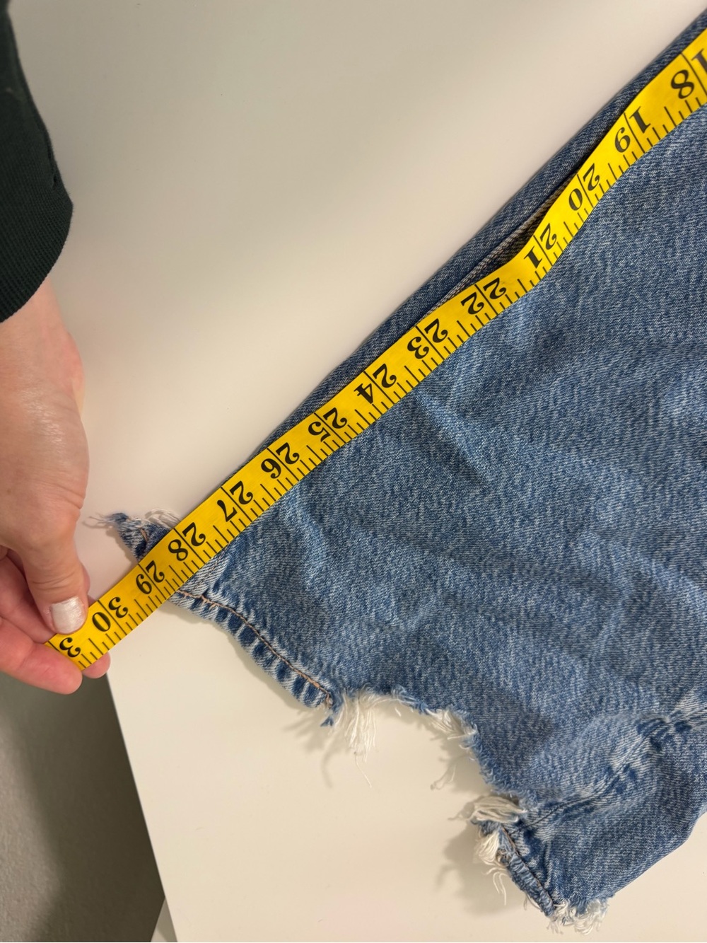 American Eagle Light blue super high rise baggy wide leg jeans 4 Short - Picture 7 of 7